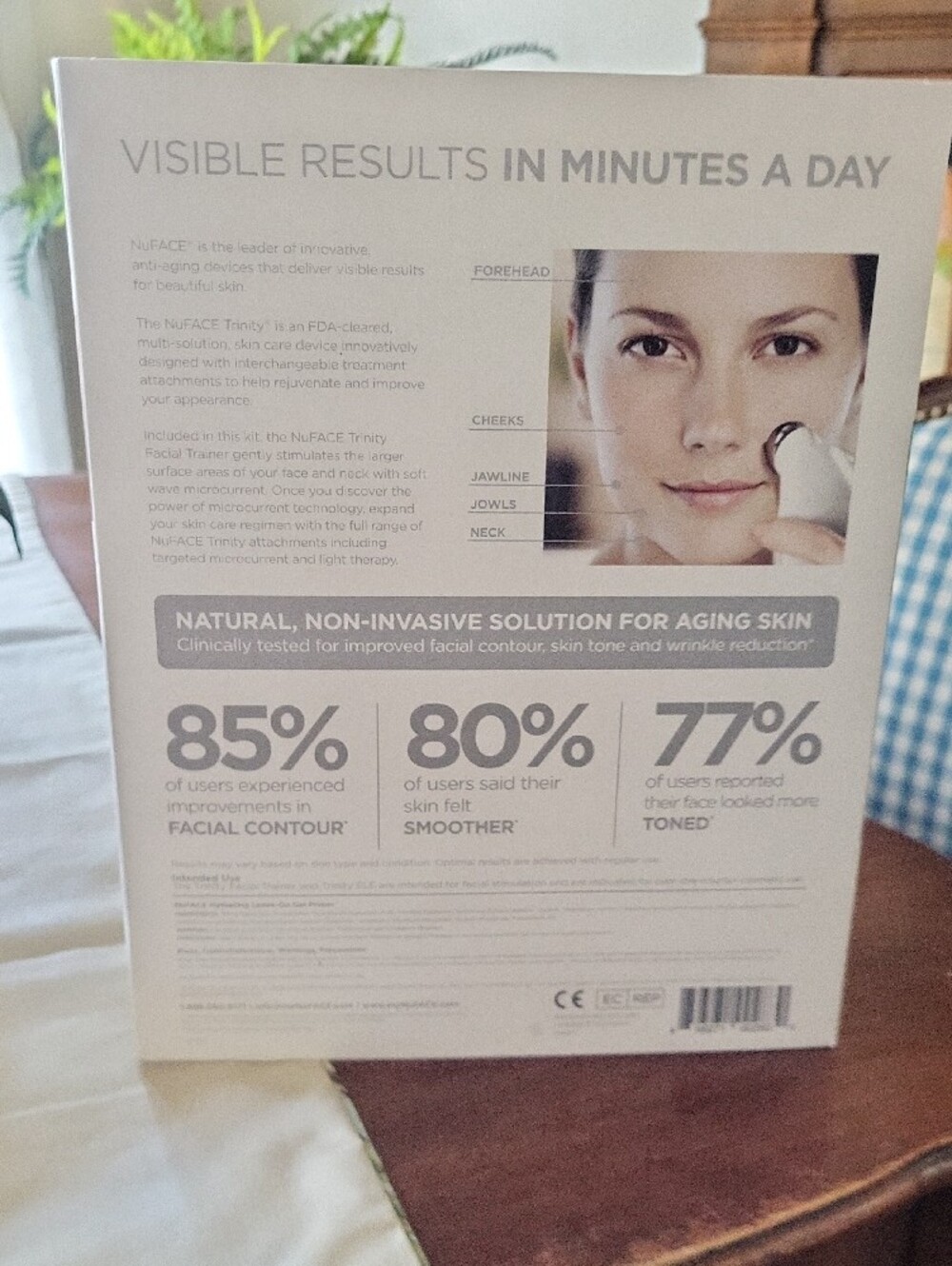 Nuface Trinity Facial Toning Kit In White And Silver View 5